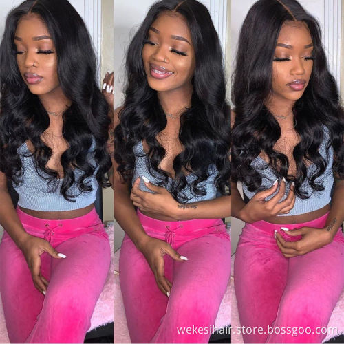 Cheap Human Hair Wig Vendor In China 13*4 Lacefront Wigs Human Hair Body Wave Raw Brazilian Virgin Remy Hair Human Lace Wigs